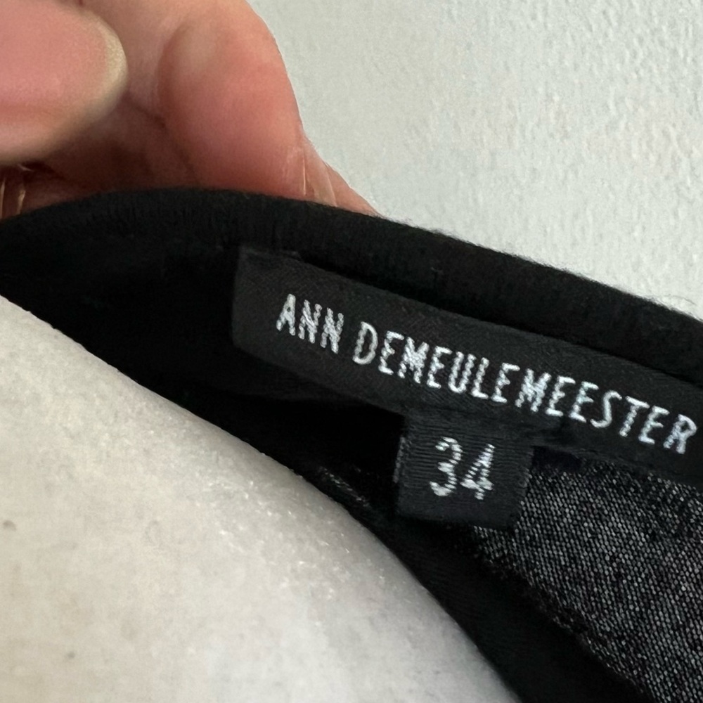 Ann Demeulemeester Black Wool blend Long Sleeve Dress - Picture 14 of 15